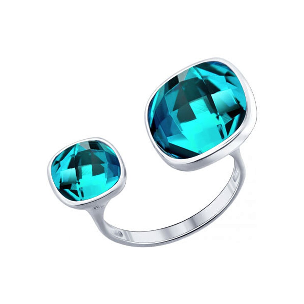 Sudraba gredzens ar Swarovski kristāliem