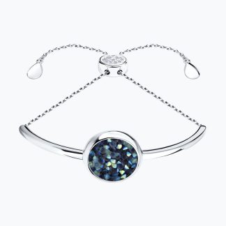 Sudraba aproce ar Swarovski kristāliem
